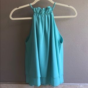 Ruffled Neck Tank